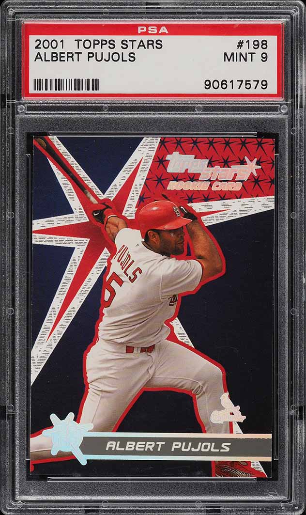 2001 Topps Stars Albert Pujols ROOKIE RC #198 PSA 9 MINT