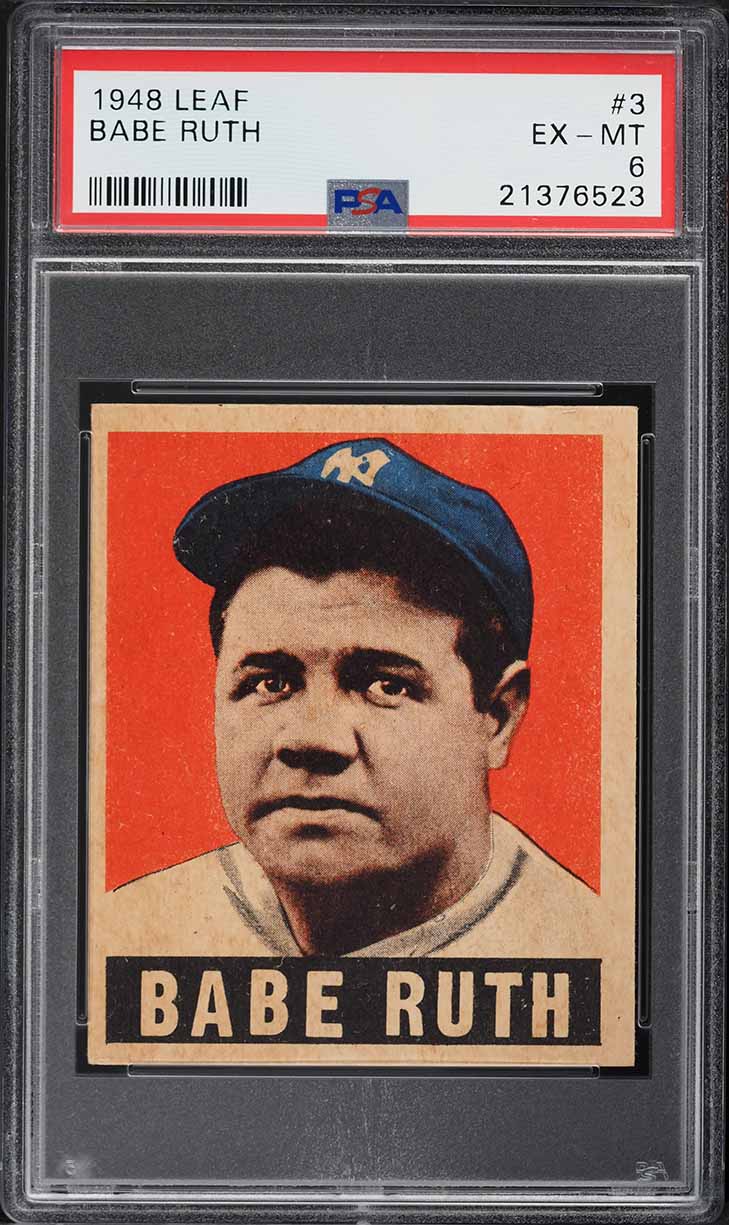 1948 Leaf Babe Ruth #3 PSA 6 EXMT