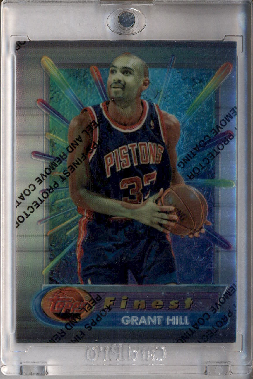 その他 Topps Finest Refractor Grant Hill /289 1997-98 Topps Finest - Rare - Gold Grant Hill #308 Refractor