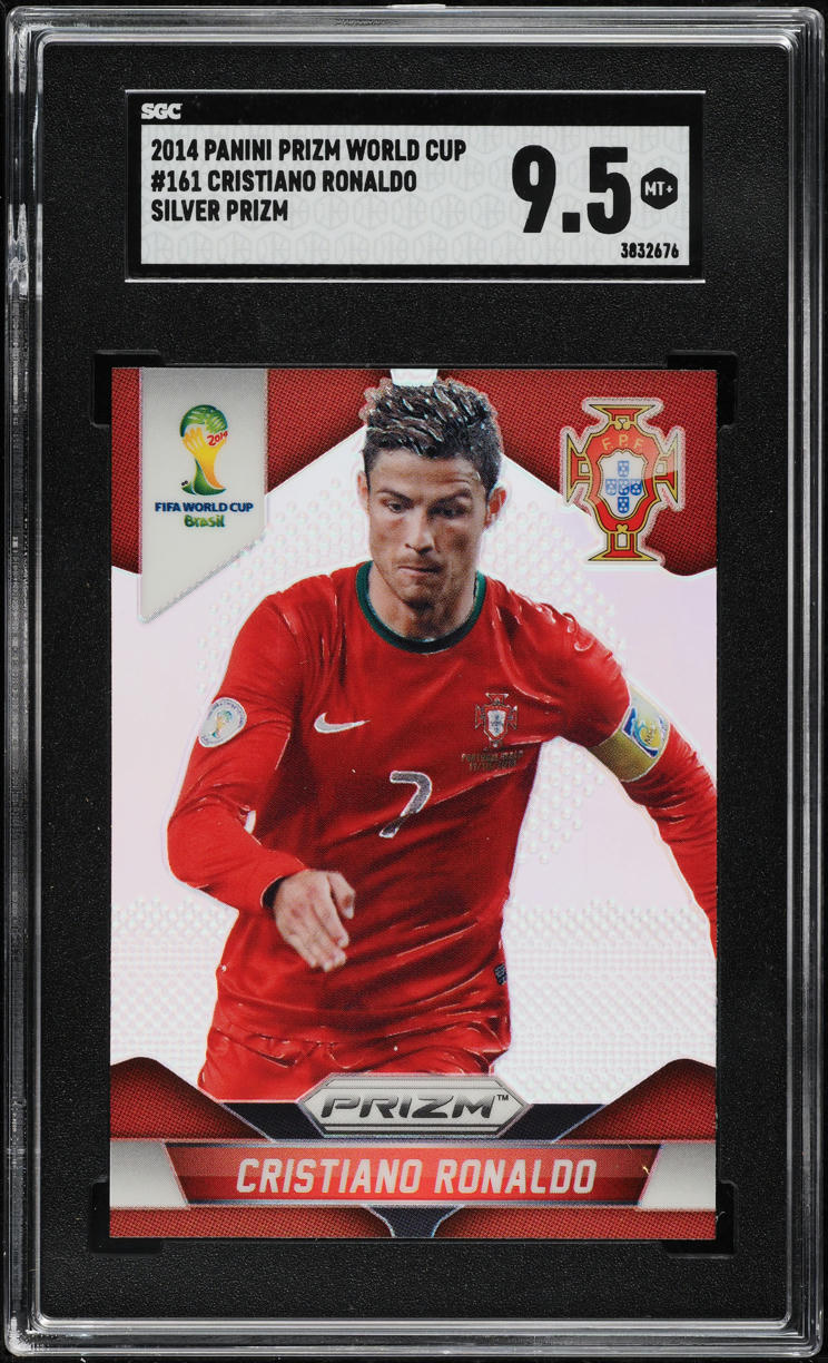2014 Panini Prizm World Cup Silver Cristiano Ronaldo #161 SGC 9.5 MINT+