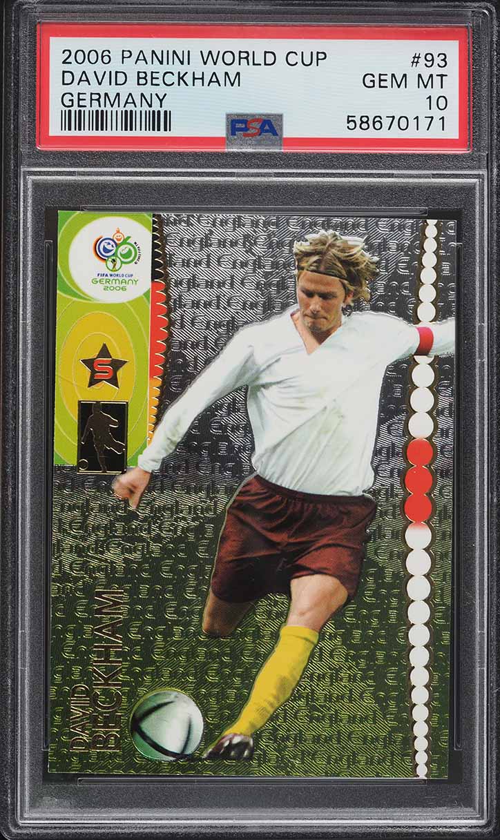 2006 Panini World Cup Germany David Beckham #93 PSA 10 GEM MINT