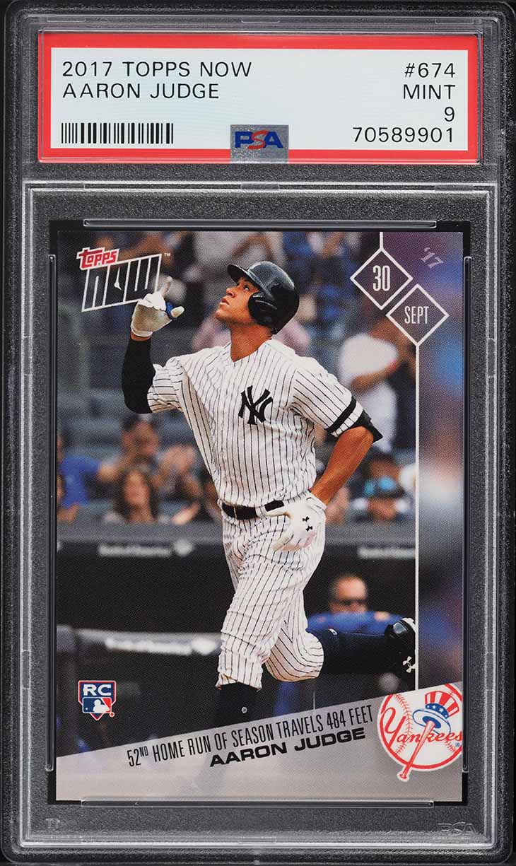 2017 Topps Now Aaron Judge ROOKIE #674 PSA 9 MINT
