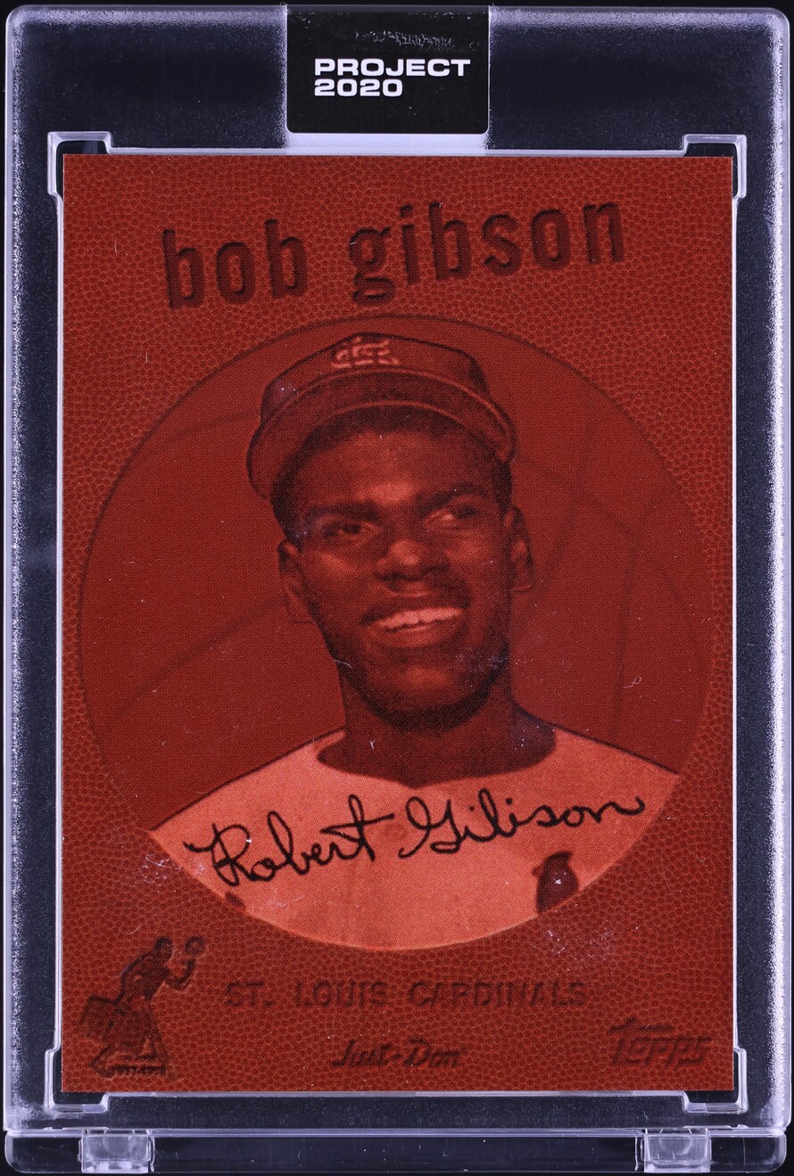 2020 Topps Project 2020 By Don C Bob Gibson #163