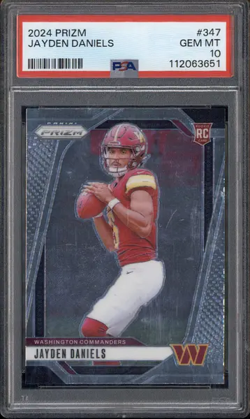 2024 Panini Prizm #347 Jayden Daniels RC PSA 10