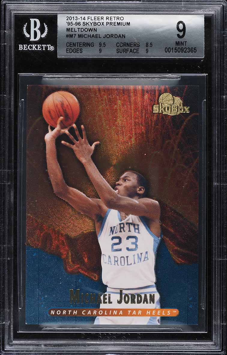 2013 Fleer Retro '95 Skybox Premium Meltdown Michael Jordan #M7 BGS 9 MINT
