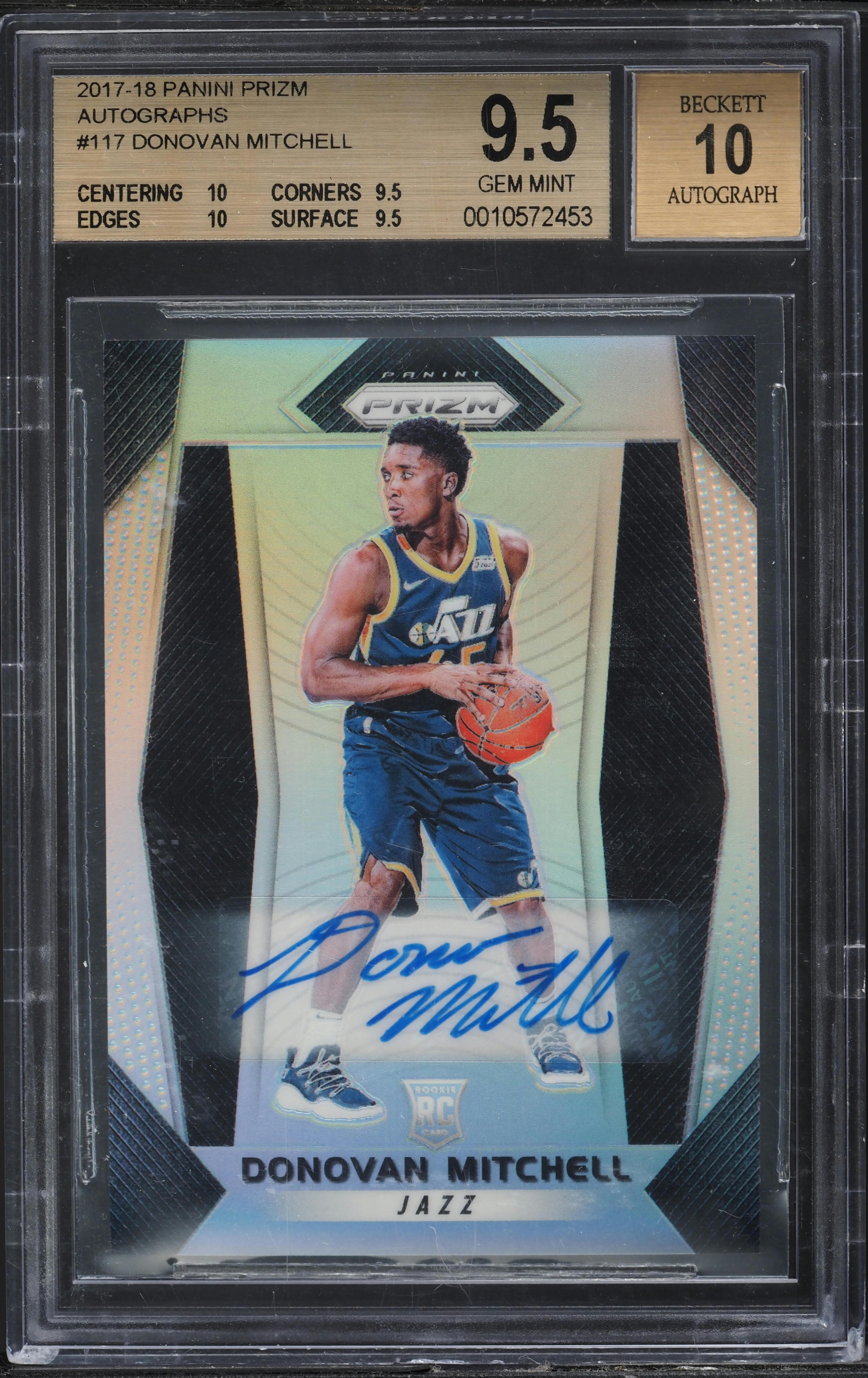 Donovan Mitchell 2017 Prizm #117 Autographs Price Guide