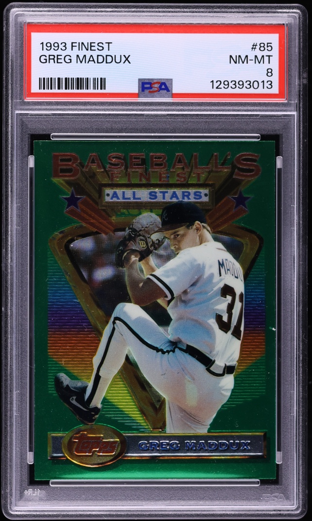 1993 Finest Greg Maddux #85 PSA 8 NM-MT