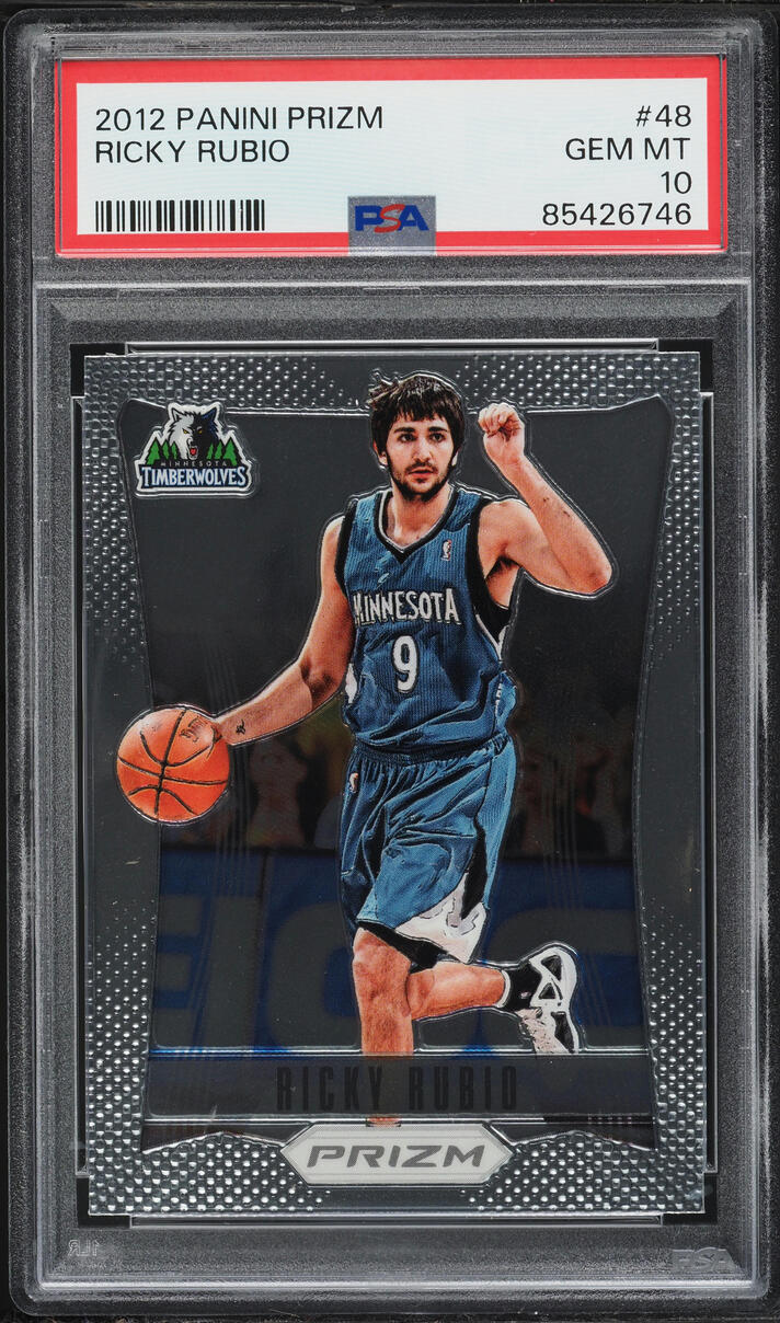 2012 Panini Prizm Ricky Rubio #48 PSA 10 GEM MINT