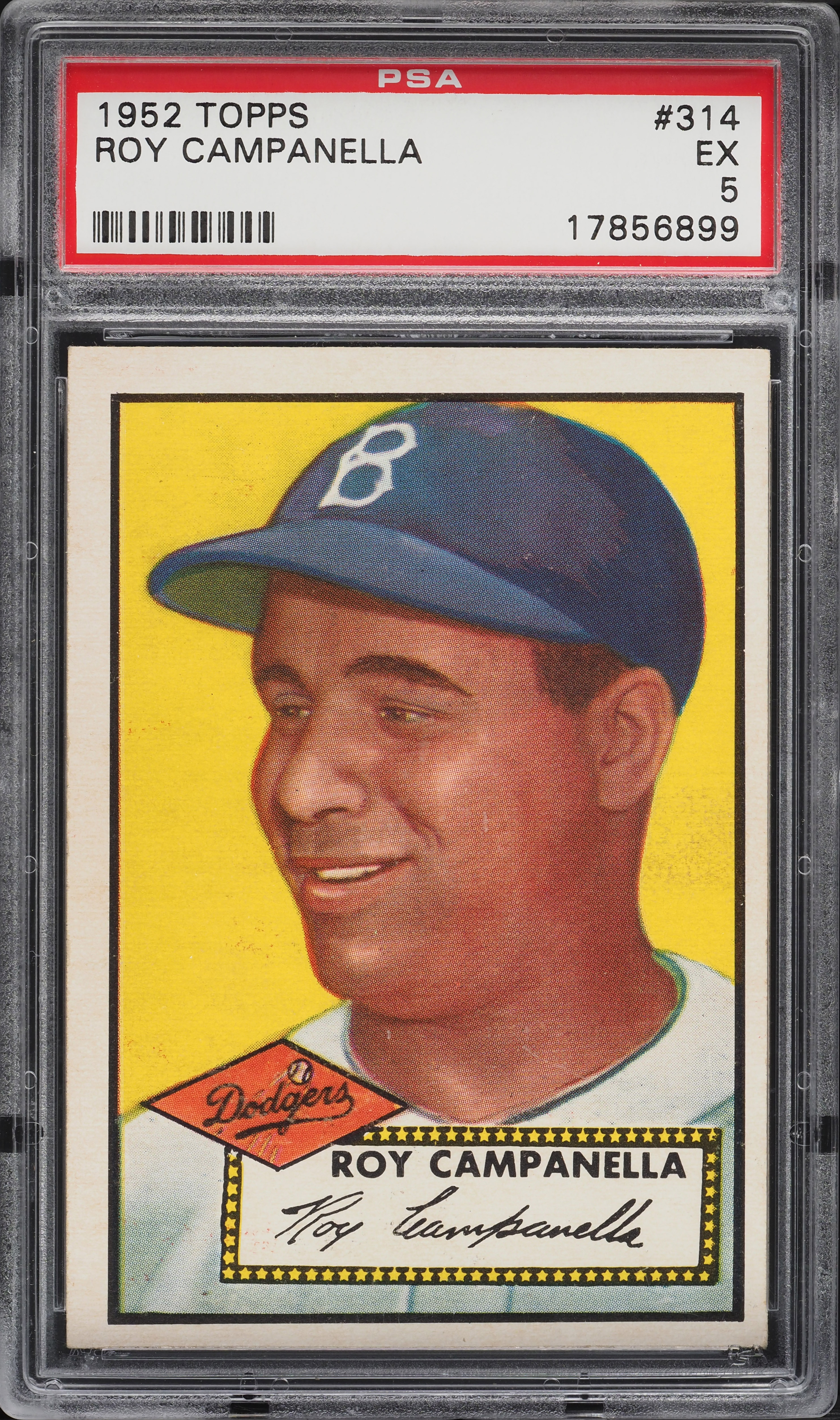 1952 Topps Roy Campanella #314 PSA 5 EX