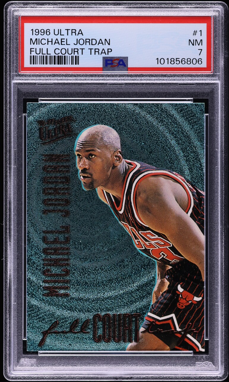 1996 Ultra Full Court Trap Michael Jordan #1 PSA 7 NRMT