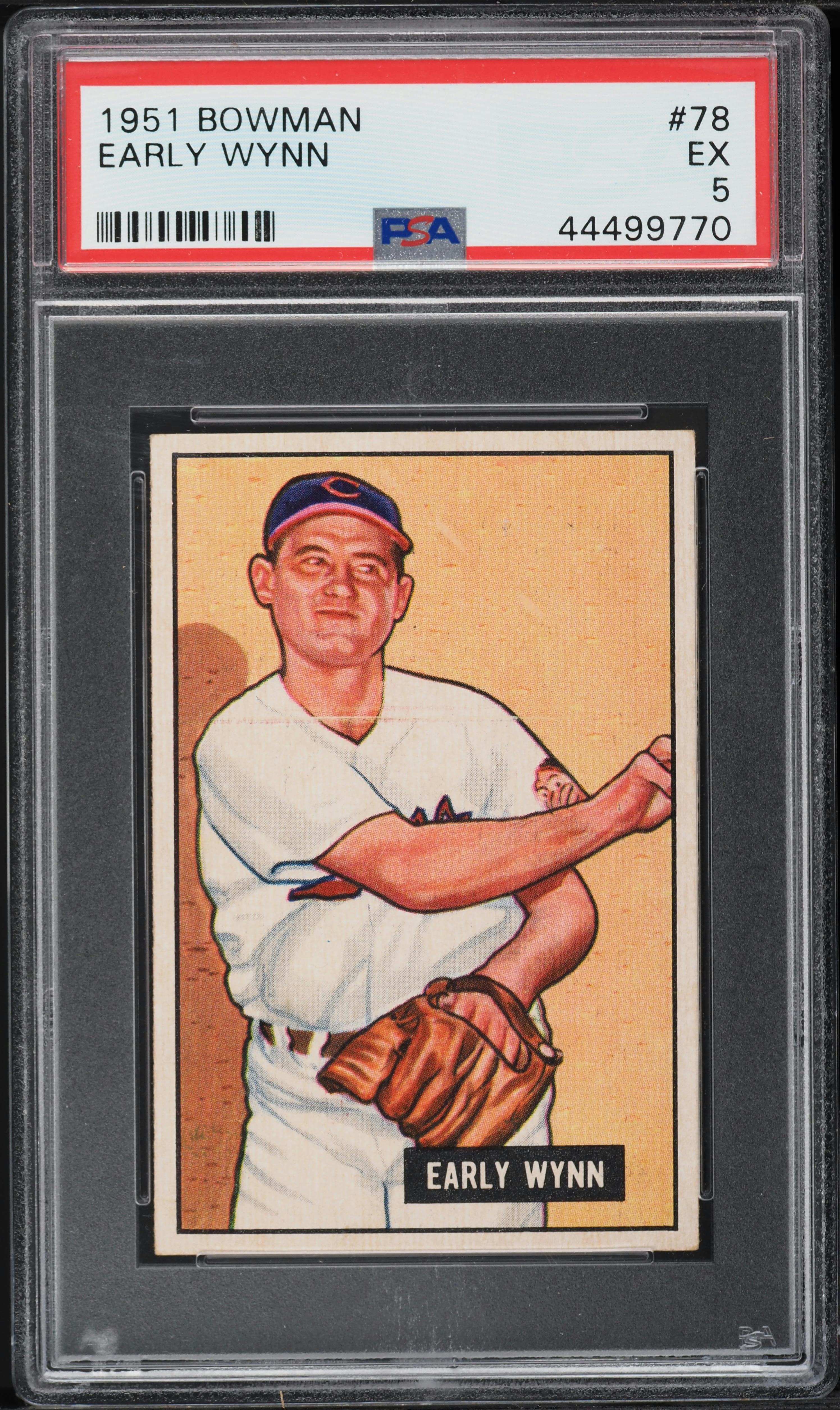 1951 Bowman Early Wynn #78 PSA 5 EX