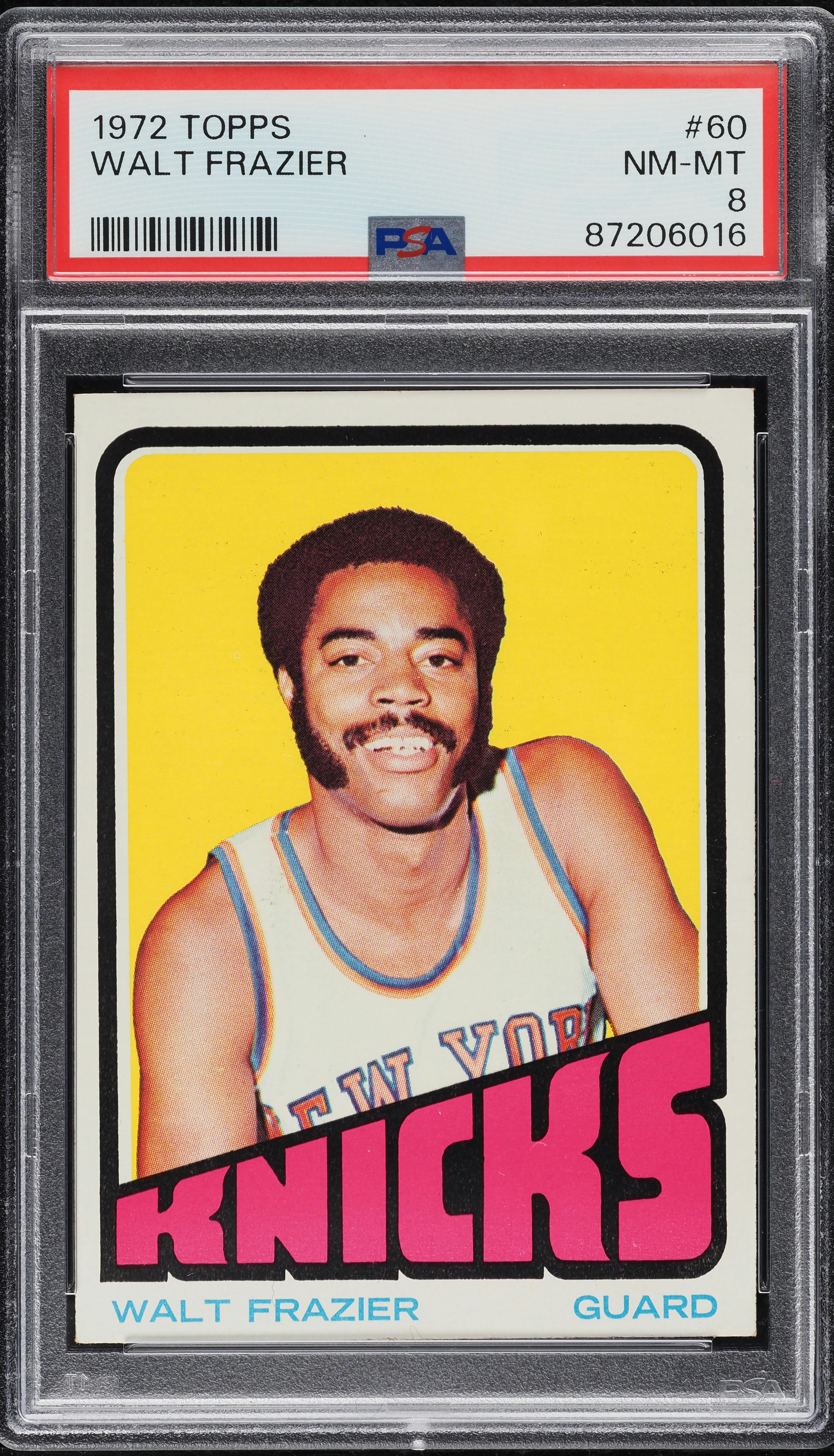 1972 Topps Basketball Walt Frazier #60 PSA 8 NM-MT