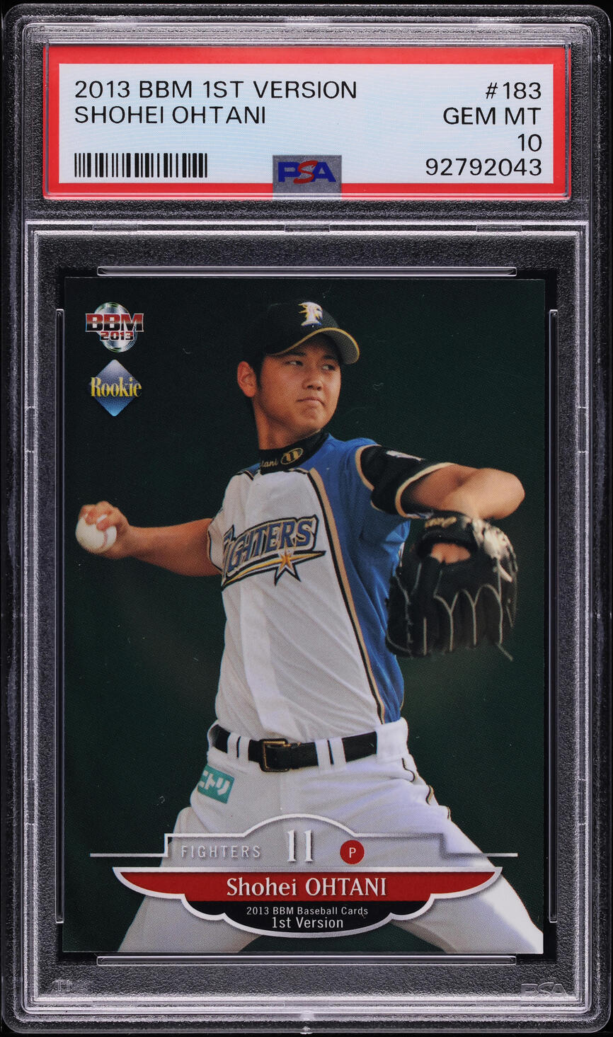 2013 BBM 1st Version Shohei Ohtani ROOKIE #183 PSA 10 GEM MINT