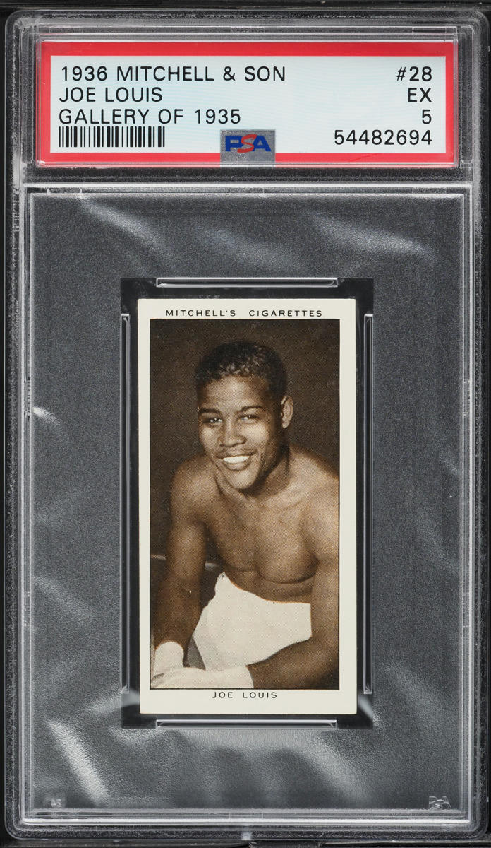 1936 Mitchell & Son Gallery Of '35 Joe Louis ROOKIE #28 PSA 5 EX