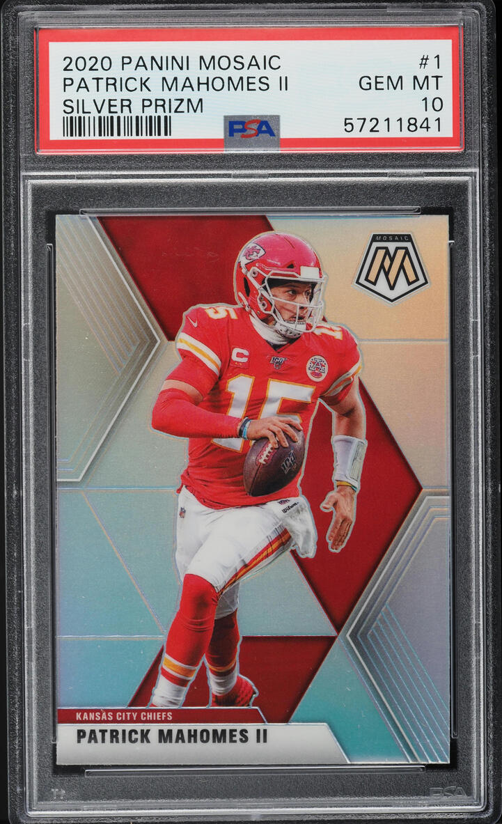 2020 Panini Mosaic Silver Prizm Patrick Mahomes II #1 PSA 10 GEM MINT
