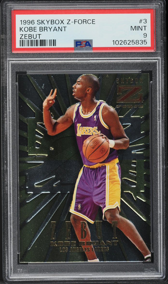 1996 Skybox Z-Force Zebut Kobe Bryant ROOKIE #3 PSA 9 MINT