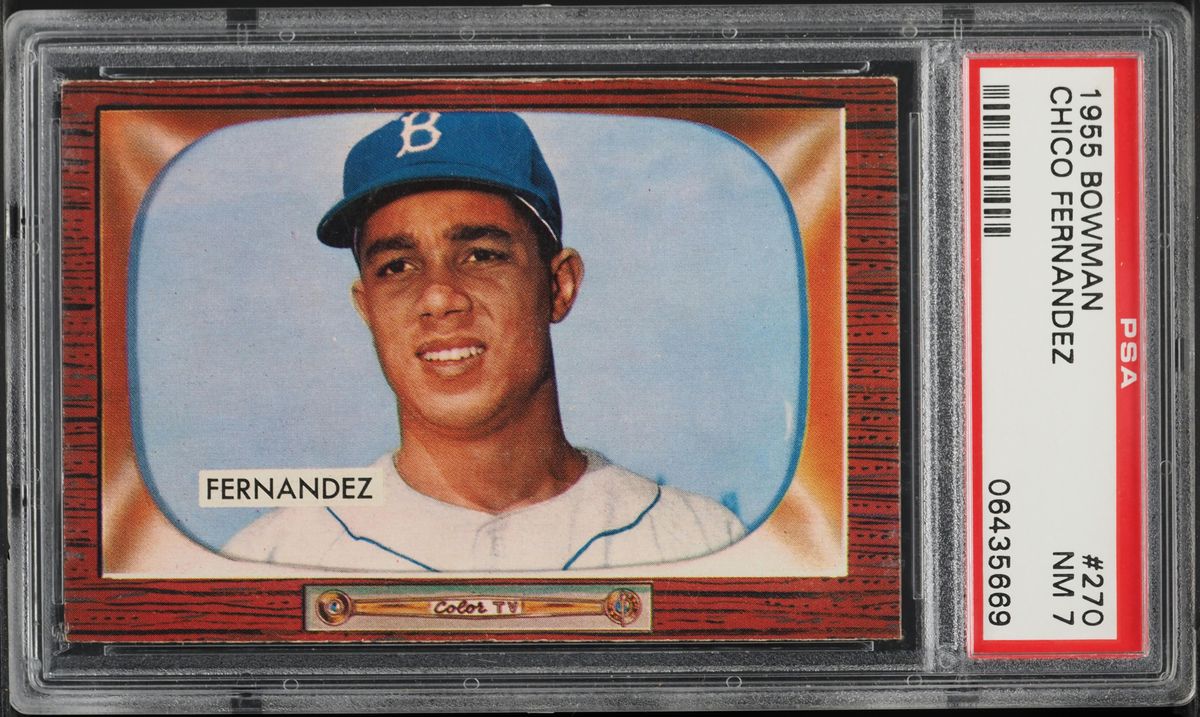 1955 Bowman Chico Fernandez #270 PSA 7 NRMT