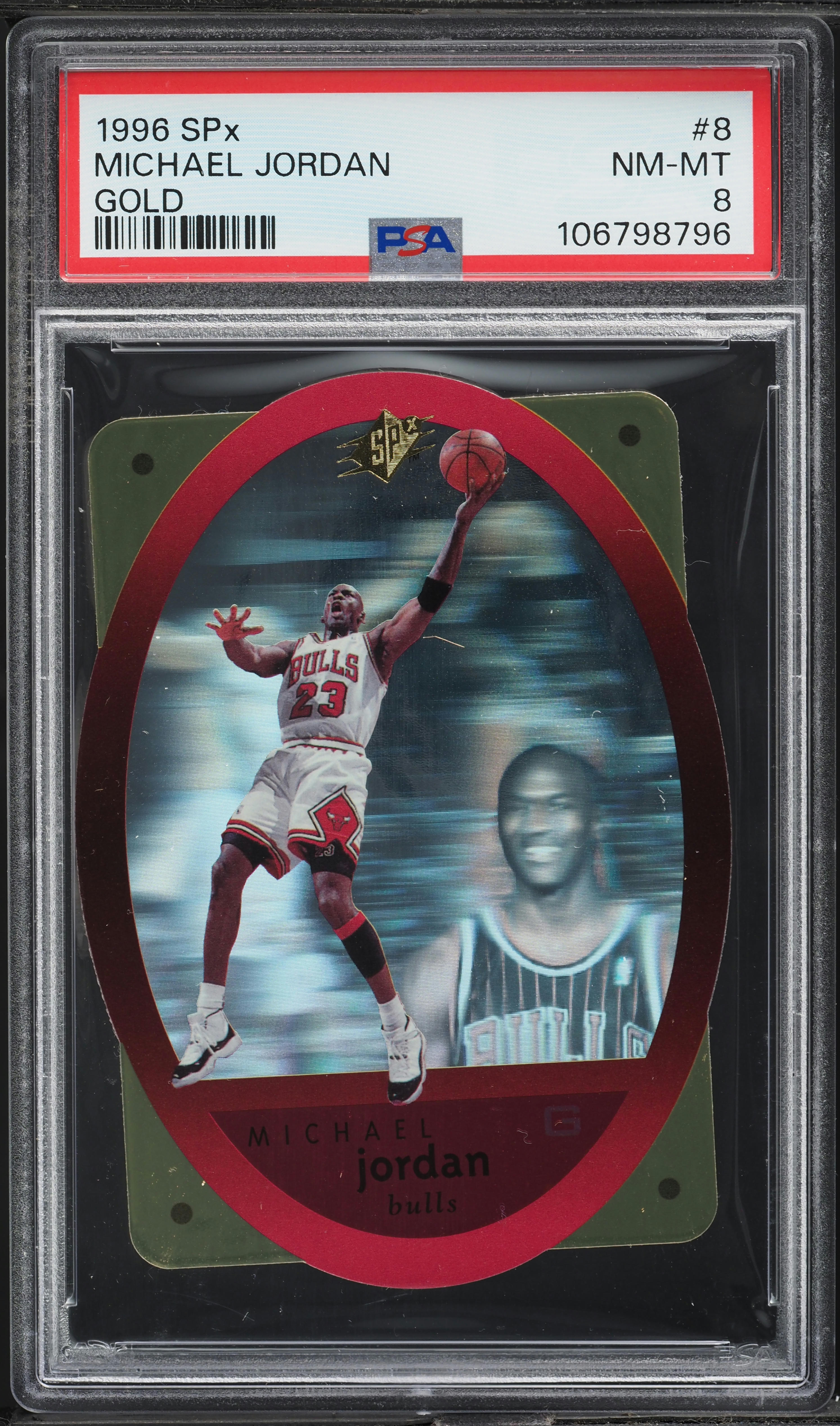 1996 SPx Gold Die-Cut Michael Jordan #8 PSA 8 NM-MT