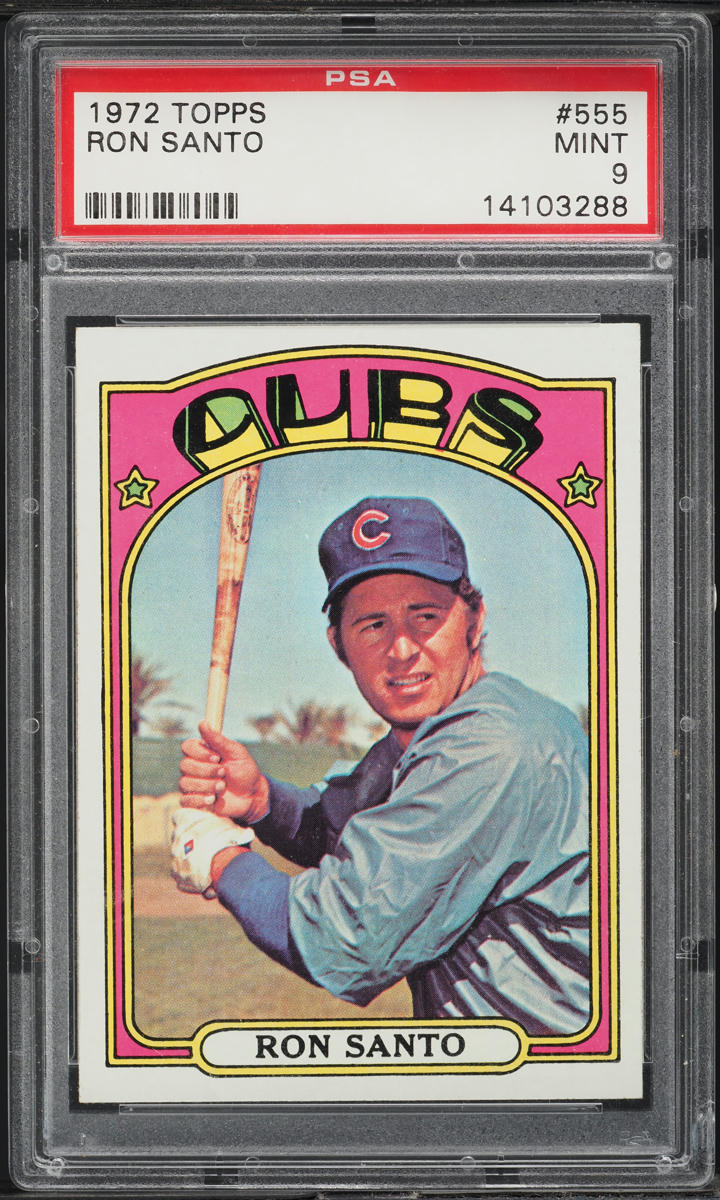 1972 Topps Ron Santo #555 PSA 9 MINT