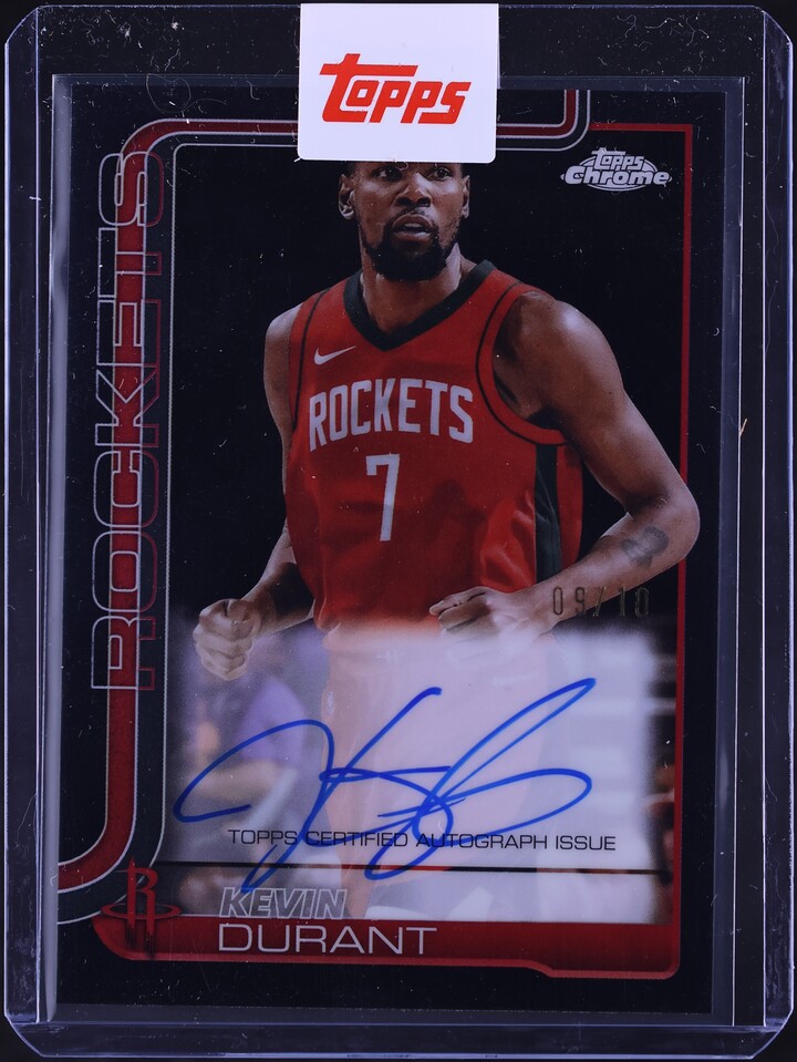 2025 Topps Chrome Autographs Black Kevin Durant AUTO /10 #TCA-KD