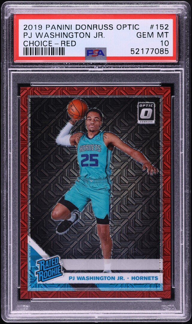 2019 Donruss Optic Choice Red P.J. Washington Jr. RC /88 #152 PSA 10 GEM MINT