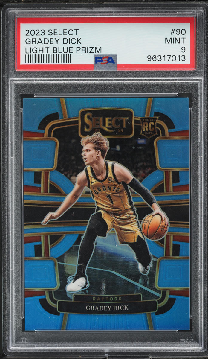 2023 Select Concourse Light Blue Prizm Gradey Dick ROOKIE /299 #90 PSA 9 MINT