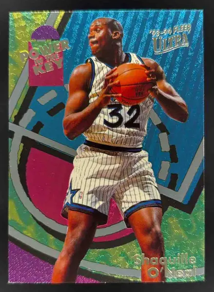 1993-94 Fleer Ultra Power in the Key #7 Shaquille O'Neal