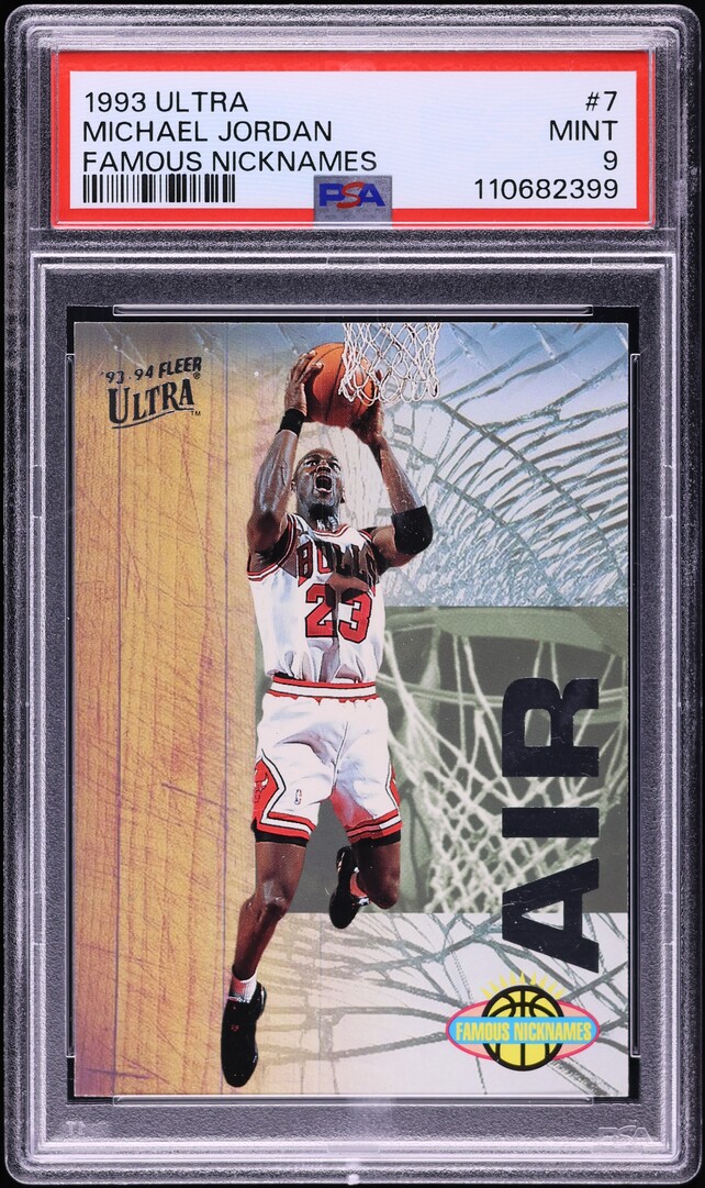 1993 Ultra Famous Nicknames Michael Jordan #7 PSA 9 MINT