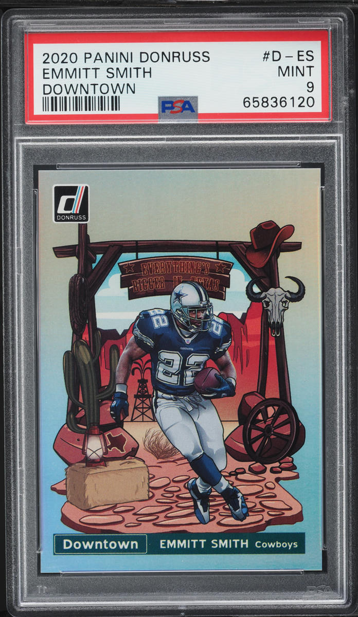 2020 Donruss Downtown! Emmitt Smith #D-ES PSA 9 MINT
