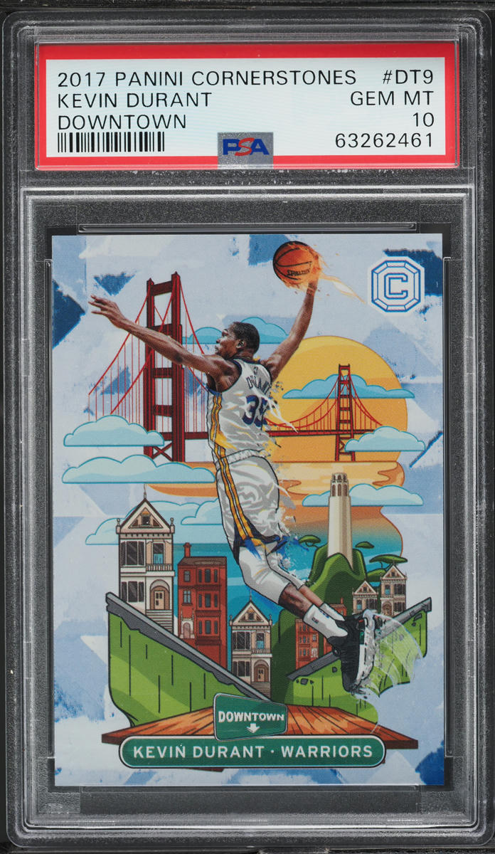 2017 Panini Cornerstones Downtown Kevin Durant #DT9 PSA 10 GEM MINT