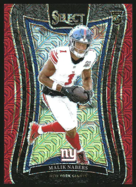 2024 Panini Select Suite Red Prizm #381 Malik Nabers RC /49