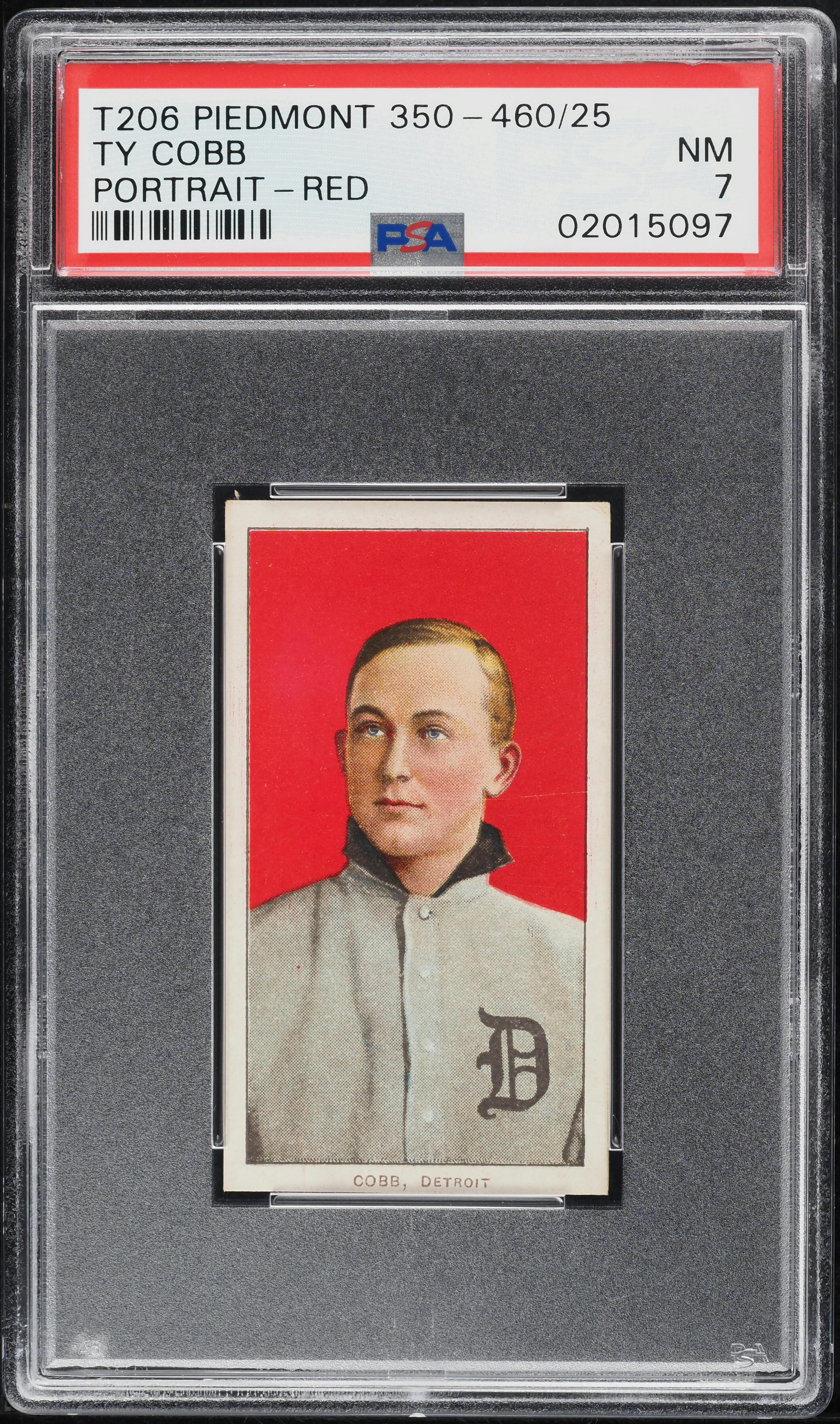 1909-11 T206 Ty Cobb RED PORTRAIT PSA 7 NRMT (PWCC-A)