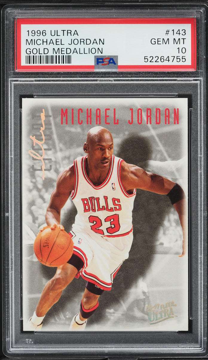 1996 Ultra Gold Medallion Michael Jordan #143 PSA 10 GEM MINT