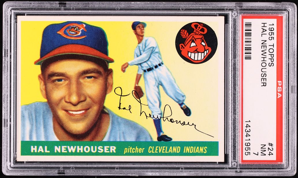 1955 Topps Hal Newhouser #24 PSA 7 NRMT