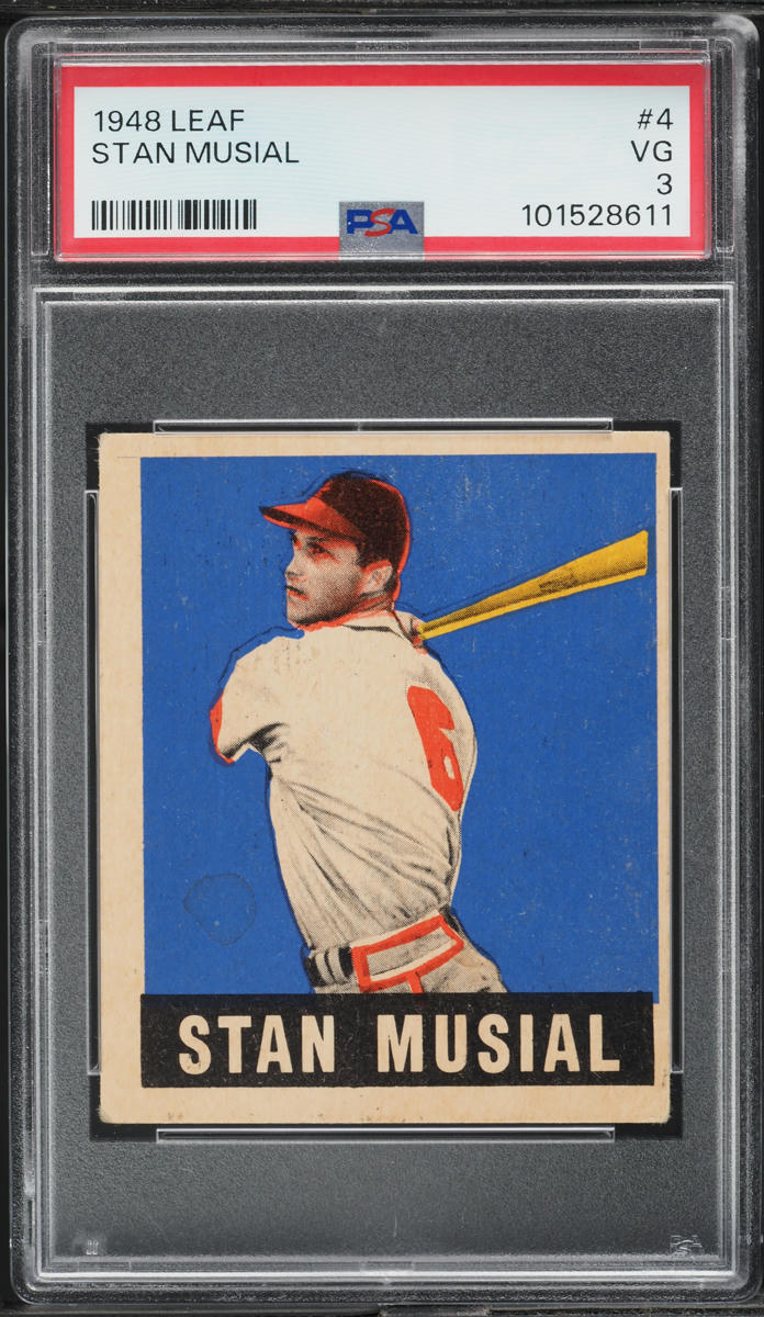 1948 Leaf Stan Musial ROOKIE #4 PSA 3 VG