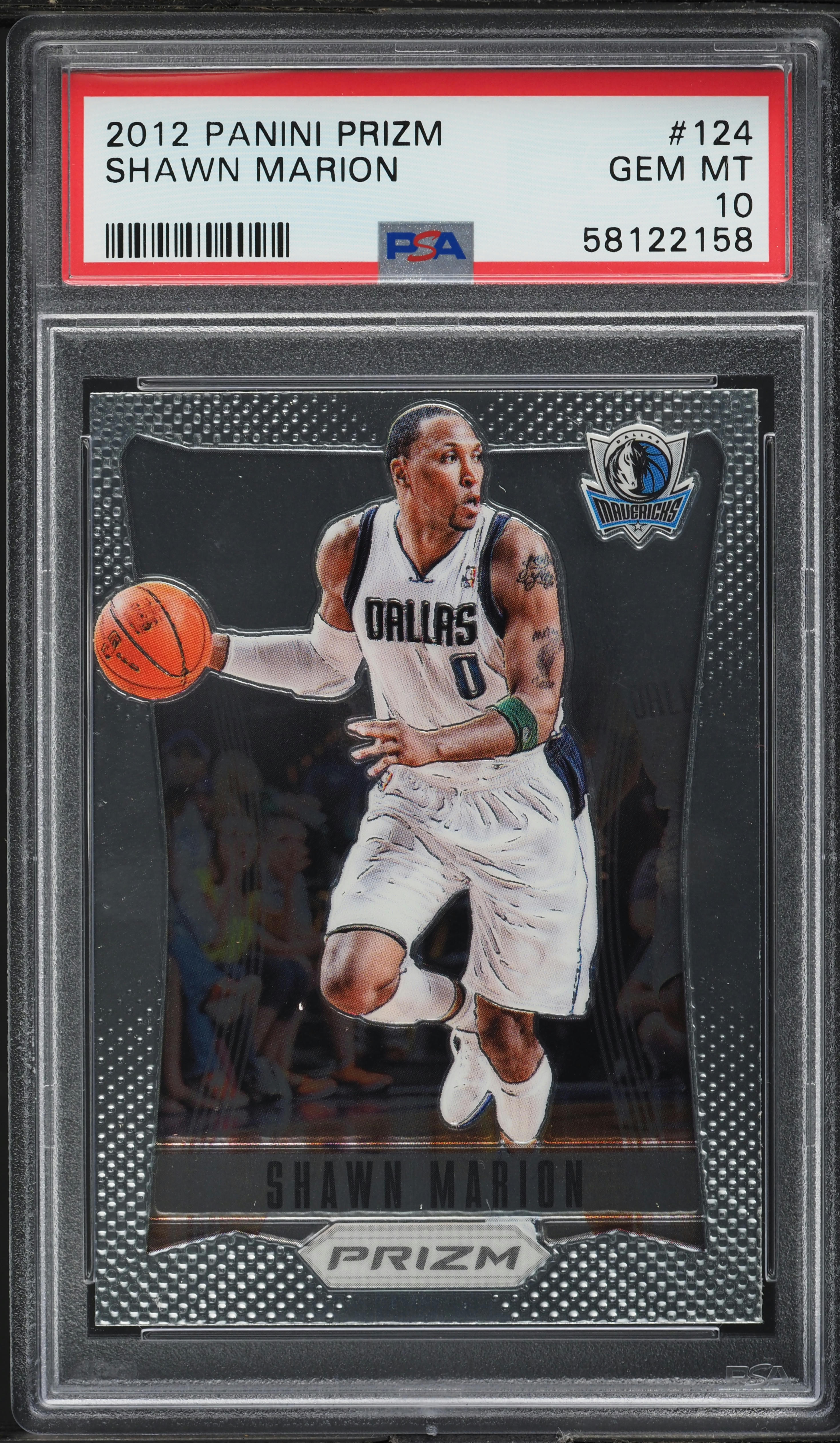 2012 Panini Prizm Shawn Marion #124 PSA 10 GEM MINT