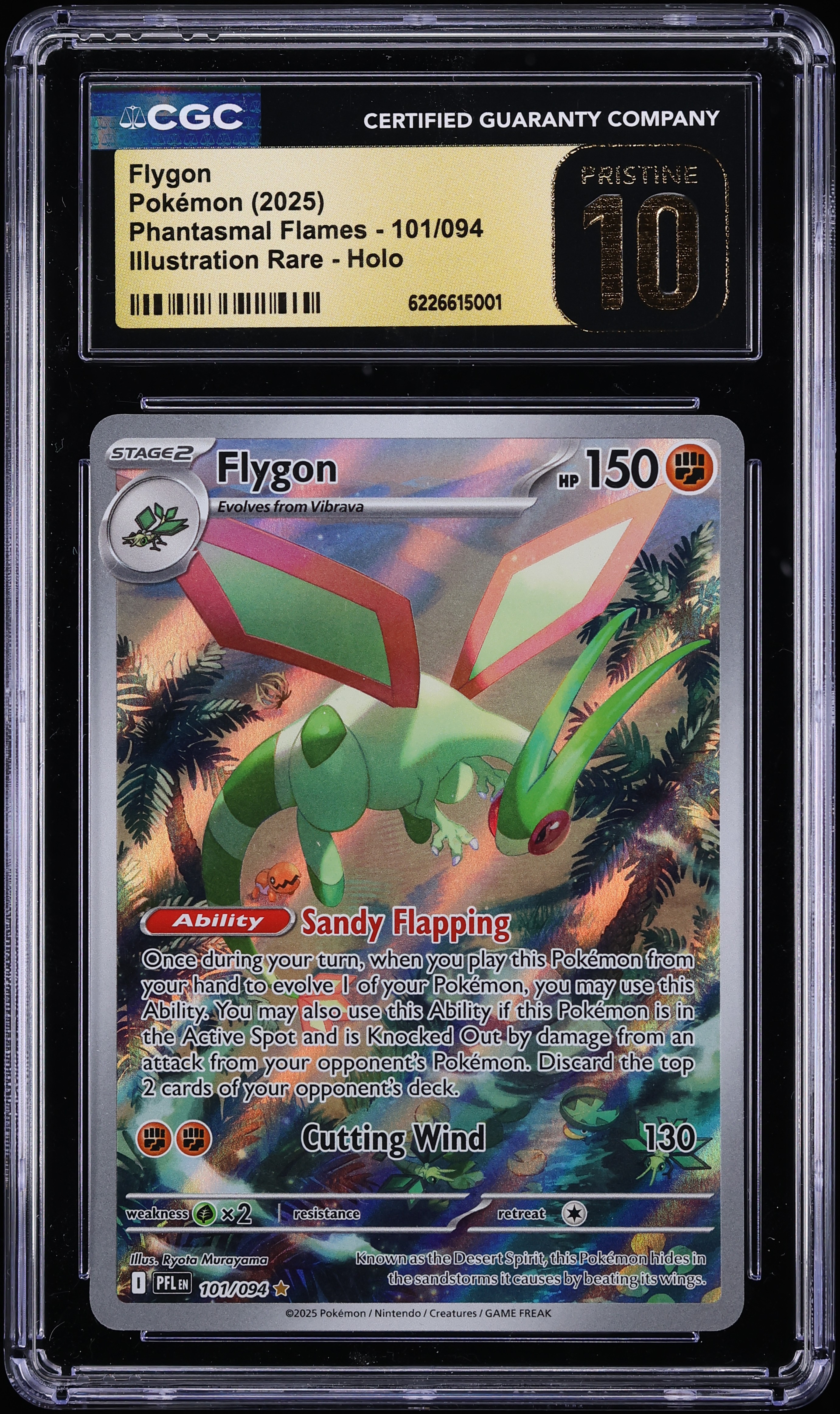 2025 Pokemon Mega Evolution Phantasmal Flames IR Flygon #101 CGC 10 PRISTINE