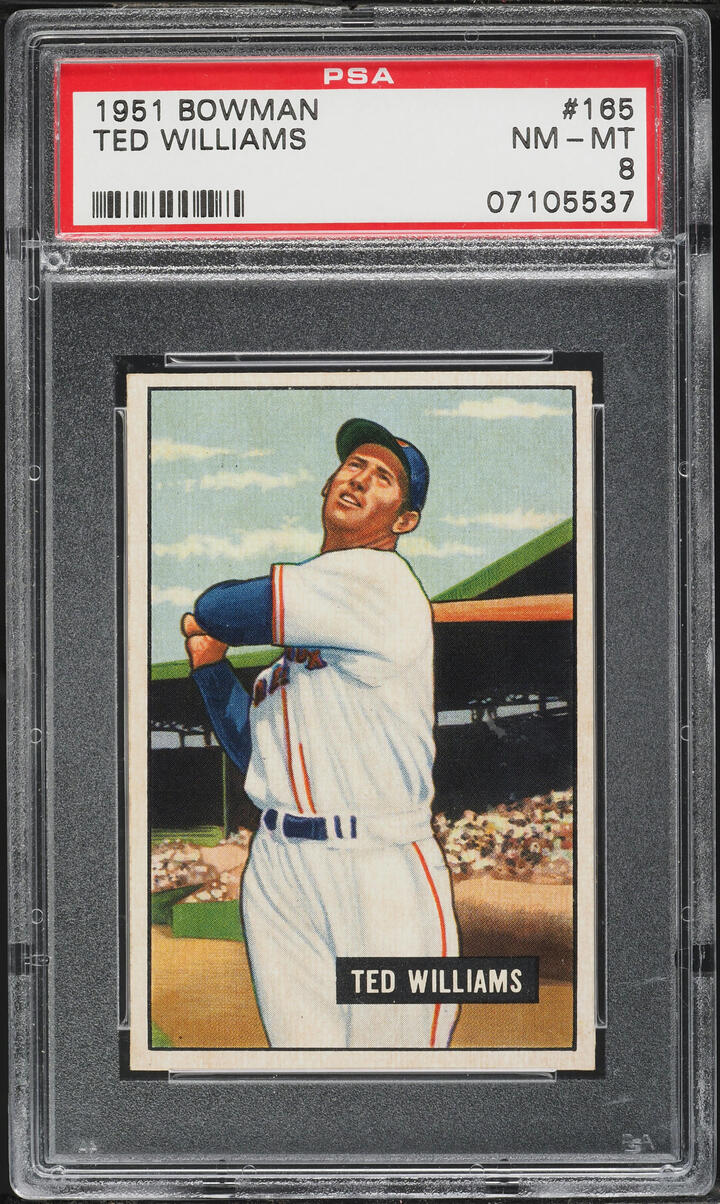 1951 Bowman Ted Williams #165 PSA 8 NM-MT