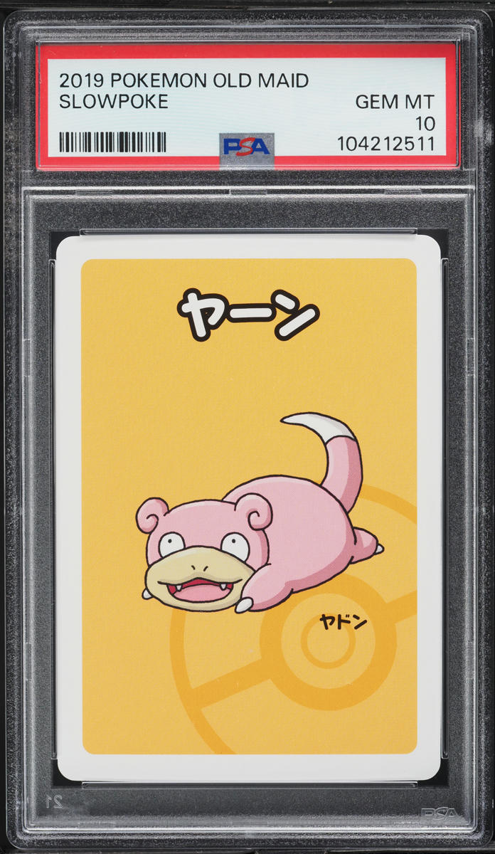 2019 Pokemon Japanese Playing Cards Old Maid Slowpoke PSA 10 GEM MINT