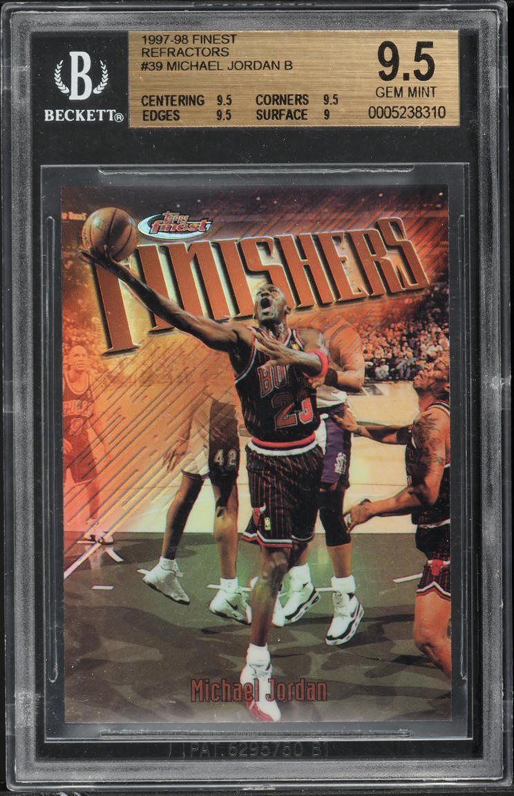 1997 Finest Refractor Michael Jordan #39 BGS 9.5 GEM MINT