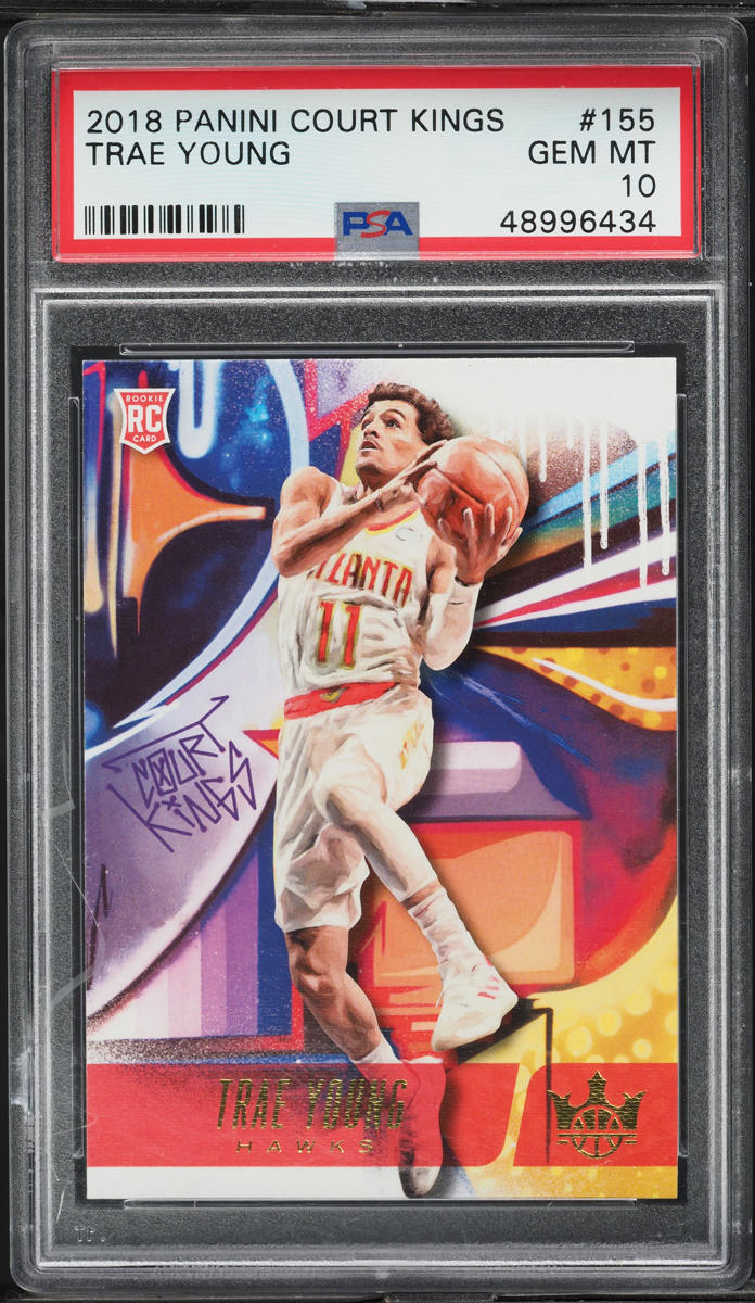 2018 Panini Court Kings Level 2 Trae Young ROOKIE #155 PSA 10 GEM MINT