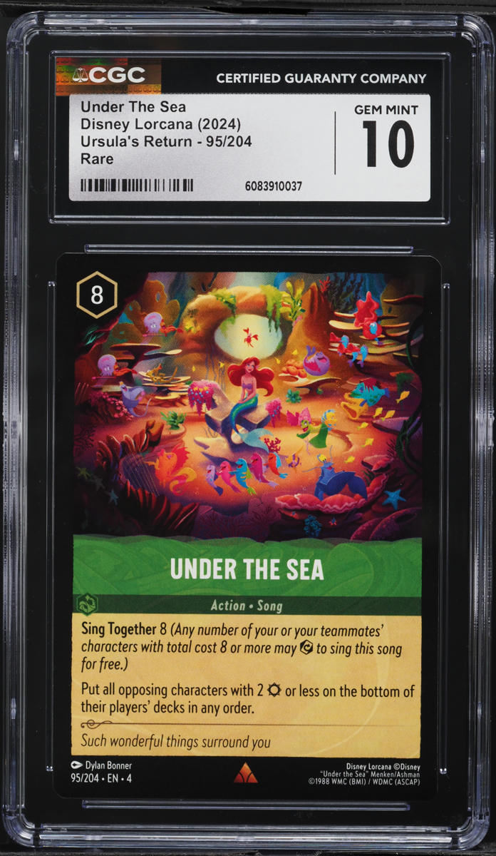 2024 Disney Lorcana Ursula's Return Under The Sea #95 CGC 10 GEM MINT