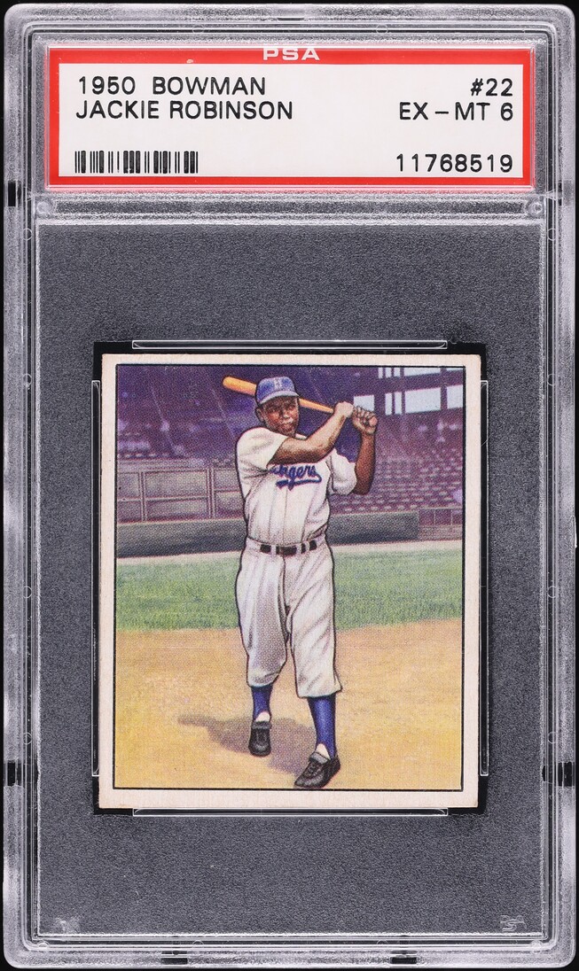 1950 Bowman Jackie Robinson #22 PSA 6 EXMT