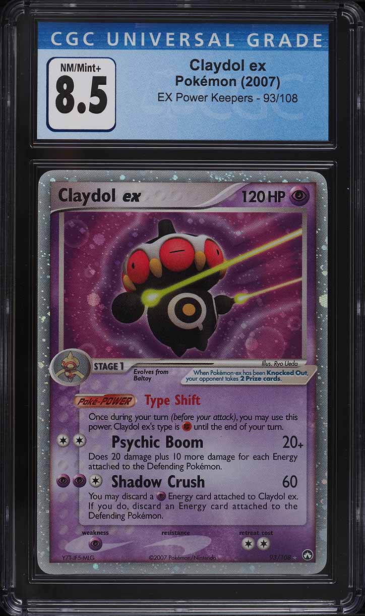 2007 Pokemon EX Power Keepers Claydol #93 CGC 8.5 NM-MT+