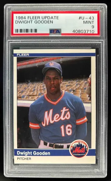 1984 Fleer Update #U-43 Dwight Gooden RC PSA 9