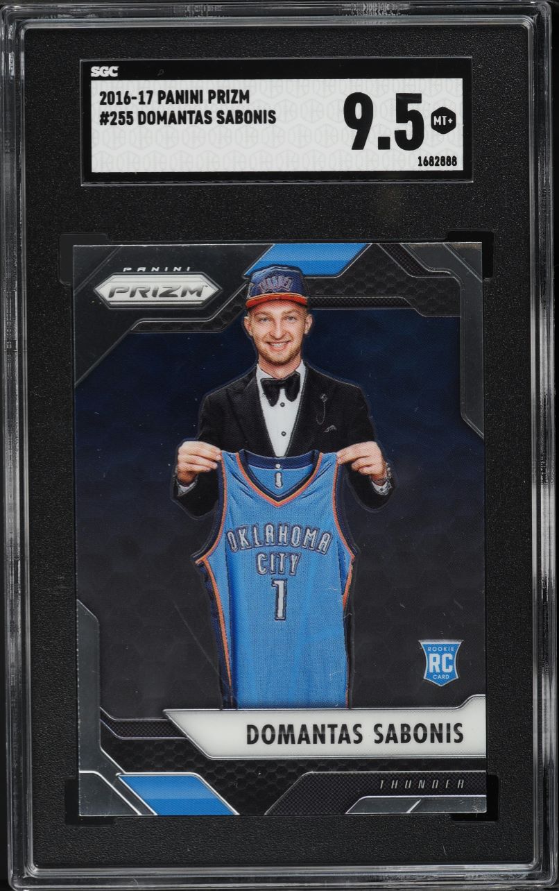 2016 Panini Prizm Domantas Sabonis ROOKIE #255 SGC 9.5 MINT+