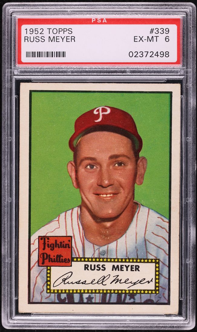 1952 Topps Russ Meyer #339 PSA 6 EXMT