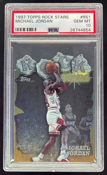 1997-98 Topps Rock Stars #RS1 Michael Jordan PSA 10