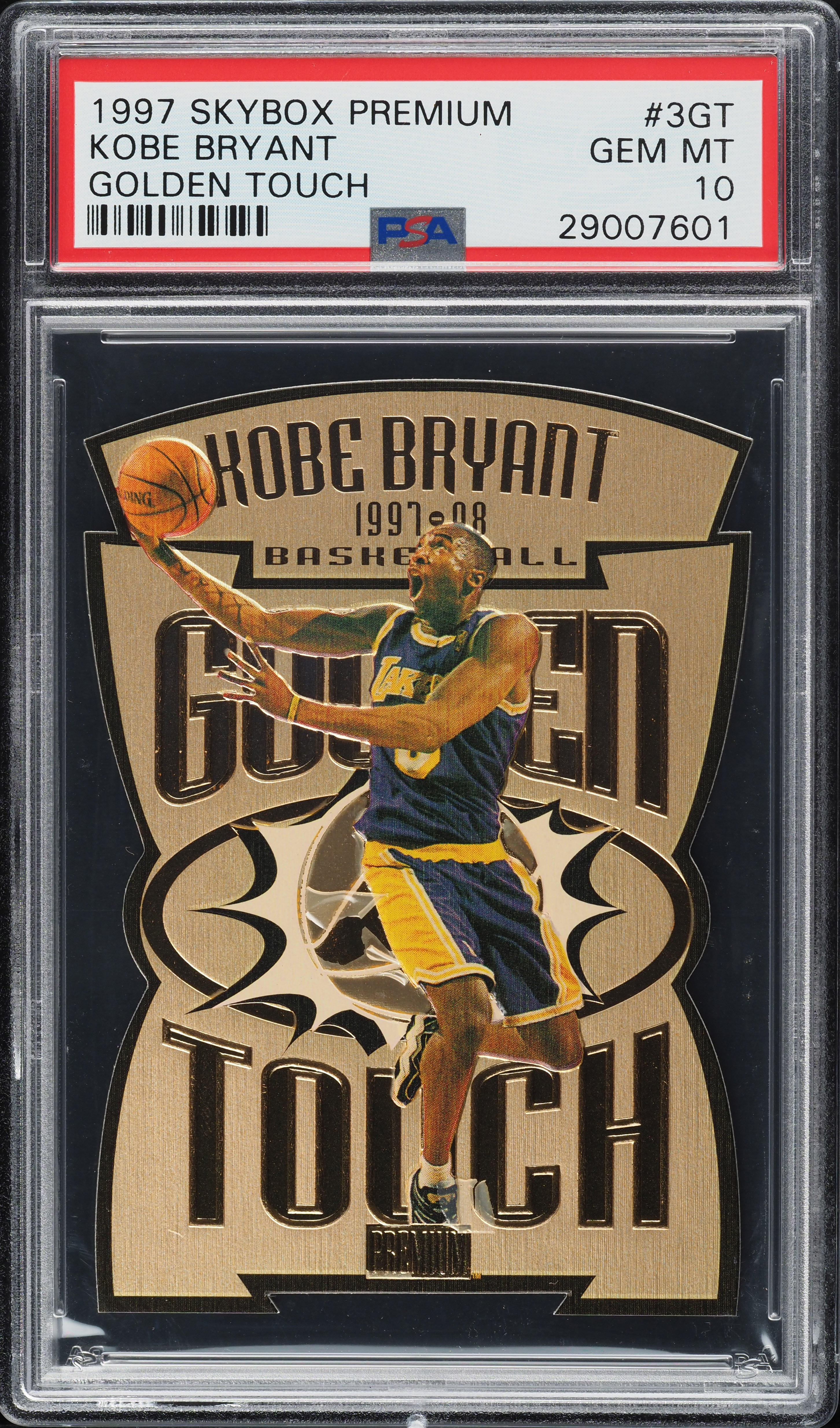 1997 Skybox Premium Golden Touch Kobe Bryant #3GT PSA 10 GEM MINT