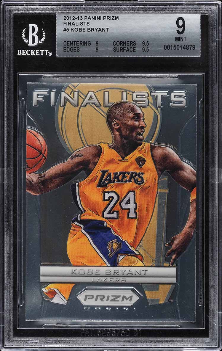 2012 Panini Prizm Finalists Kobe Bryant #5 BGS 9 MINT